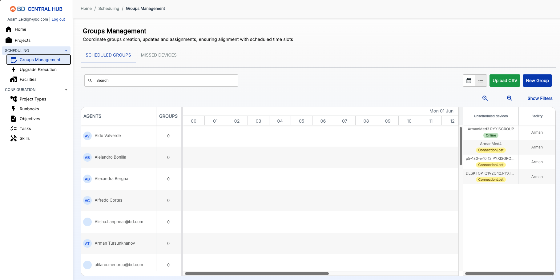 Central Hub interface reference 4